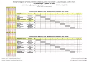 Международные соревнования по настольному теннису памяти В.А.Белоглазова «UMMC-OPEN»